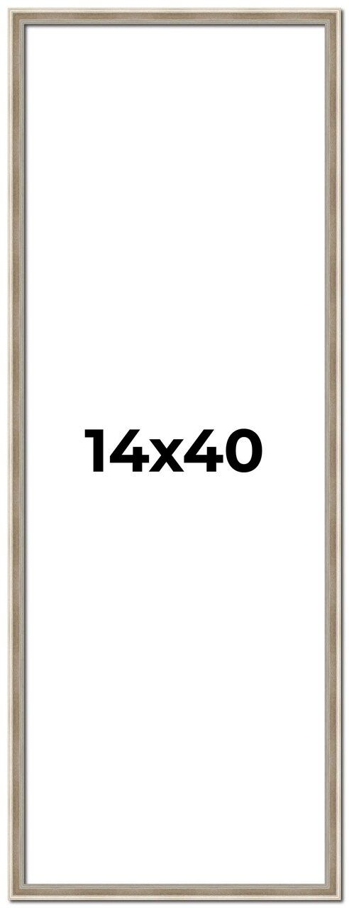 Panoramic Classic Modern Silver Frame - UV Acrylic, Foam Board Backing, Hanging Hardware